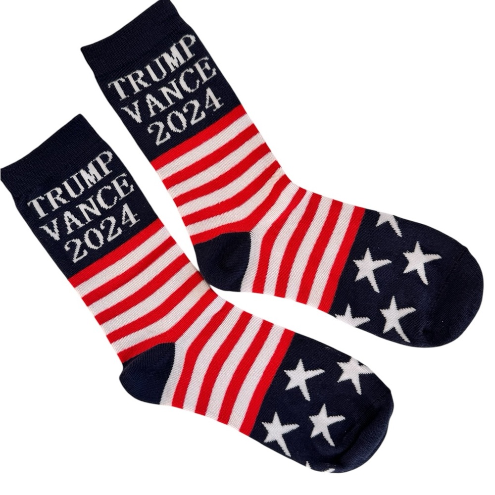 Trump Vance 2024 Patriotic Socks - Picture 2 of 5